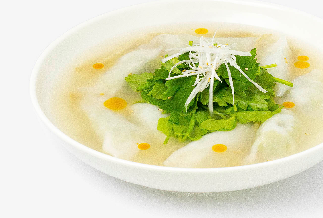 スープ餃子(葉にんにく餃子)